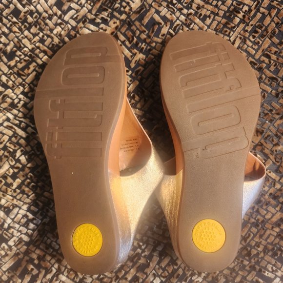 Fitflop Bands Metallic Thong Sandal SZ 8 - Picture 5 of 6